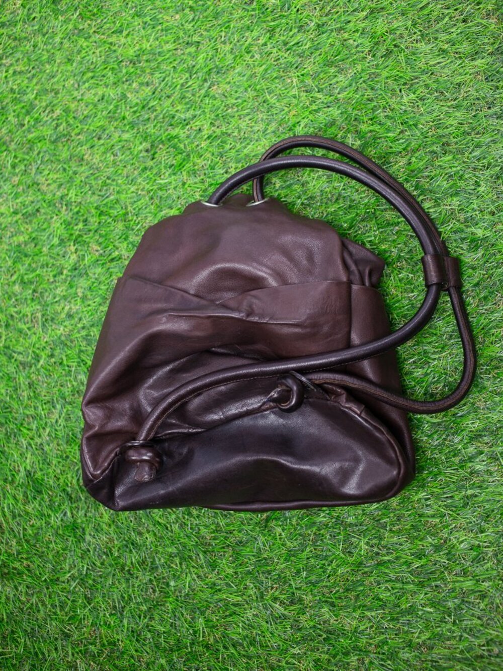 Leather Drawstring Backpack - Picture 7 of 10